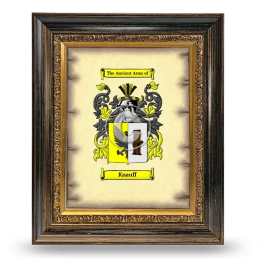 Knauff Coat of Arms Framed - Heirloom