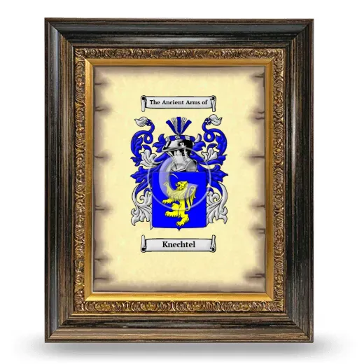 Knechtel Coat of Arms Framed - Heirloom