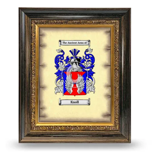 Knoll Coat of Arms Framed - Heirloom