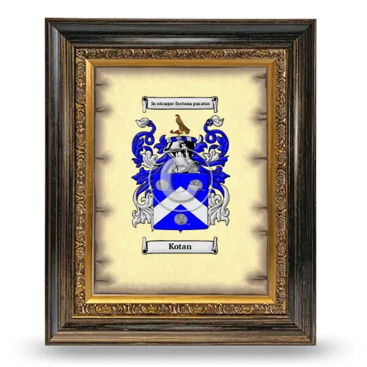 Kotan Coat of Arms Framed - Heirloom