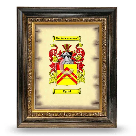 Kyriel Coat of Arms Framed - Heirloom