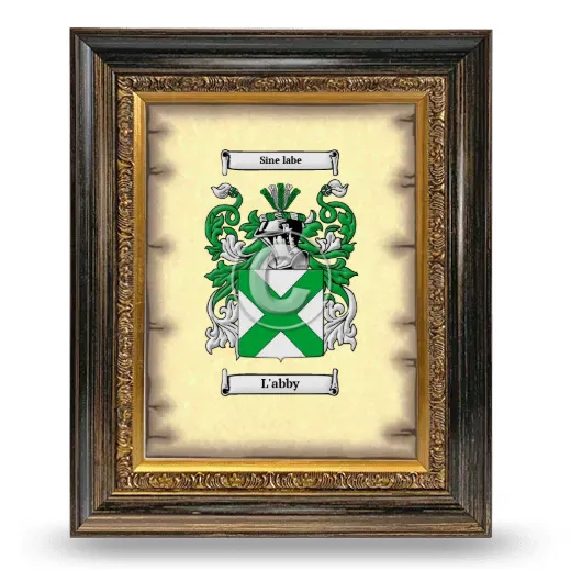 L'abby Coat of Arms Framed - Heirloom