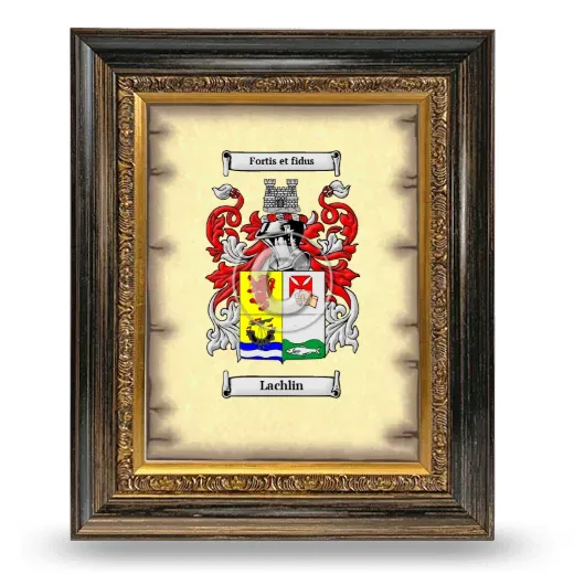 Lachlin Coat of Arms Framed - Heirloom