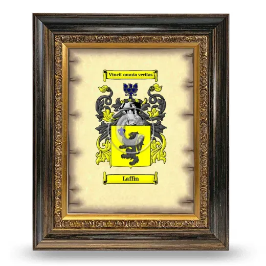 Laffin Coat of Arms Framed - Heirloom