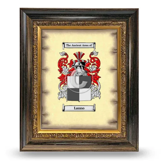 Lanno Coat of Arms Framed - Heirloom
