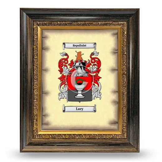 Lary Coat of Arms Framed - Heirloom