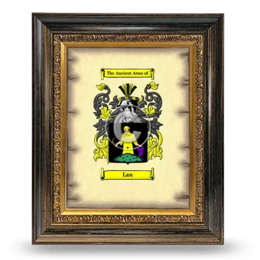 Lau Coat of Arms Framed - Heirloom