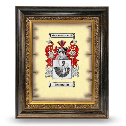 Lemington Coat of Arms Framed - Heirloom