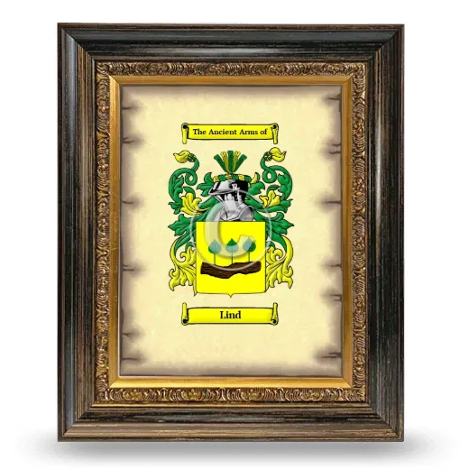 Lind Coat of Arms Framed - Heirloom