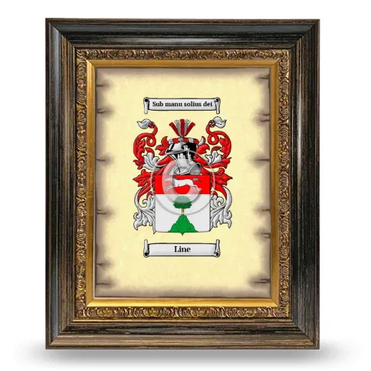 Line Coat of Arms Framed - Heirloom