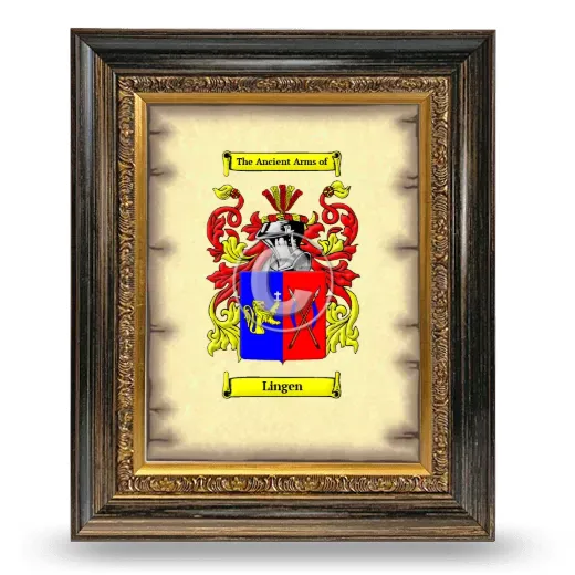 Lingen Coat of Arms Framed - Heirloom