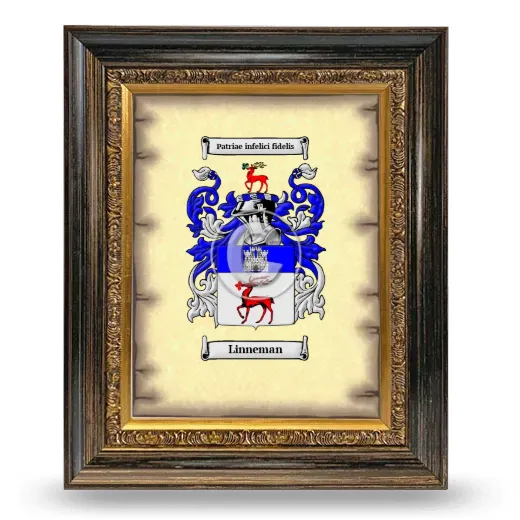 Linneman Coat of Arms Framed - Heirloom
