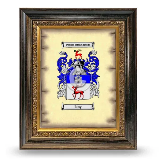 Liny Coat of Arms Framed - Heirloom