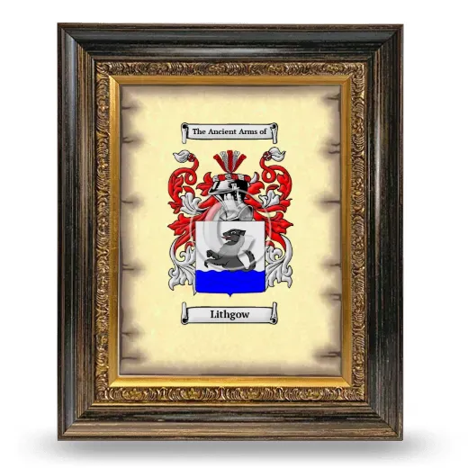 Lithgow Coat of Arms Framed - Heirloom