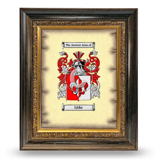 Litke Coat of Arms Framed - Heirloom