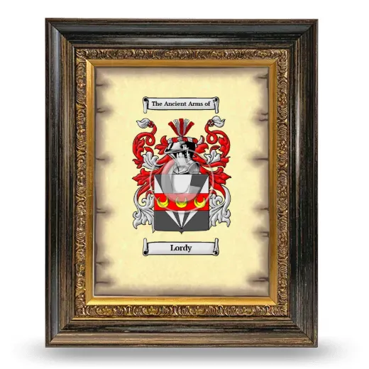 Lordy Coat of Arms Framed - Heirloom