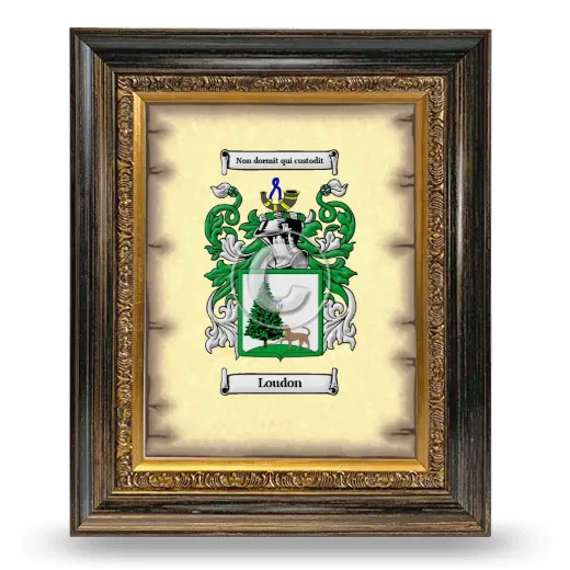 Loudon Coat of Arms Framed - Heirloom