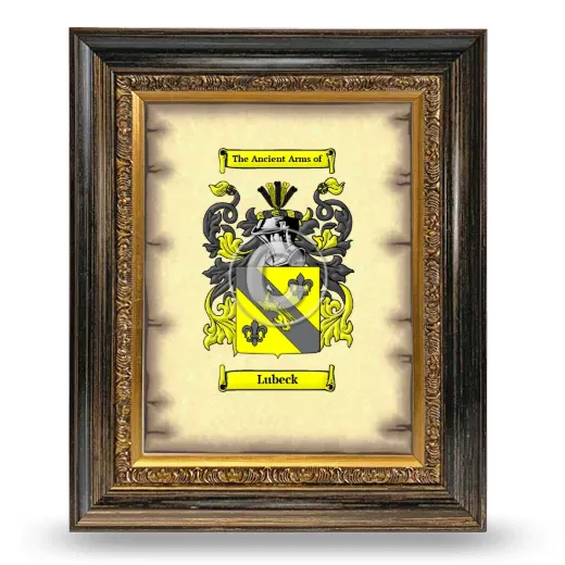 Lubeck Coat of Arms Framed - Heirloom