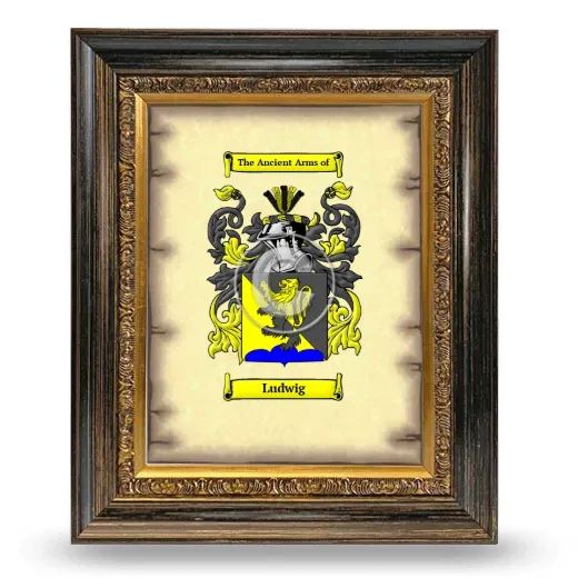 Ludwig Coat of Arms Framed - Heirloom