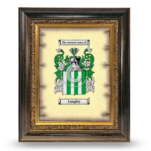 Lungley Coat of Arms Framed - Heirloom