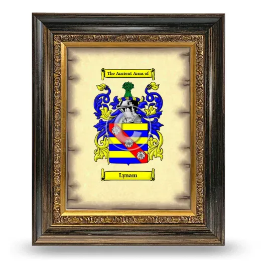 Lynam Coat of Arms Framed - Heirloom