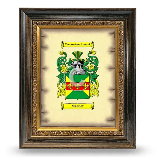 Machet Coat of Arms Framed - Heirloom