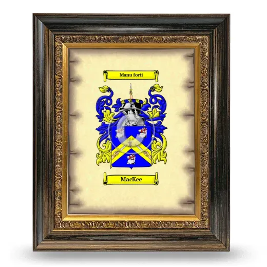 MacKee Coat of Arms Framed - Heirloom