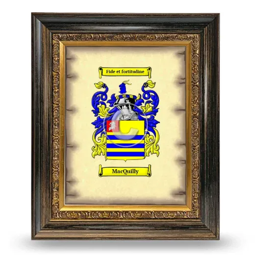 MacQuilly Coat of Arms Framed - Heirloom
