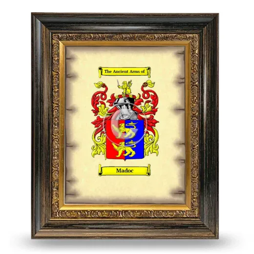 Madoc Coat of Arms Framed - Heirloom
