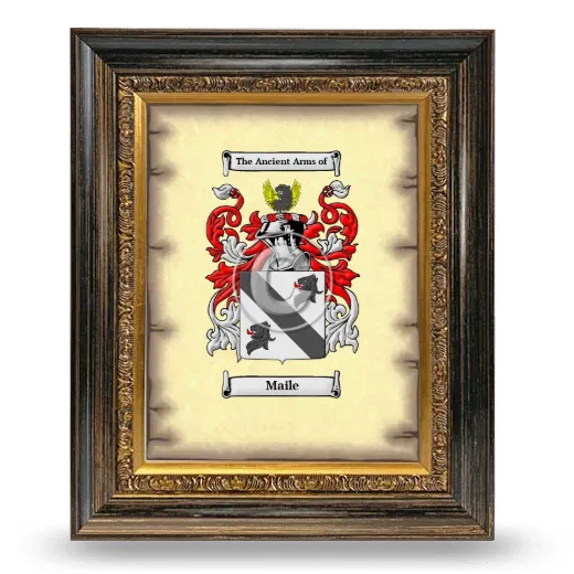 Maile Coat of Arms Framed - Heirloom