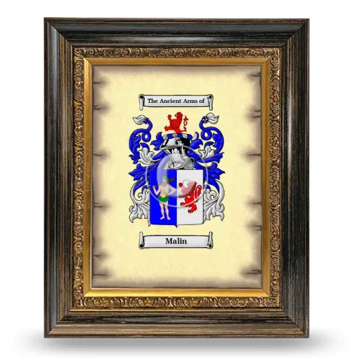 Malin Coat of Arms Framed - Heirloom