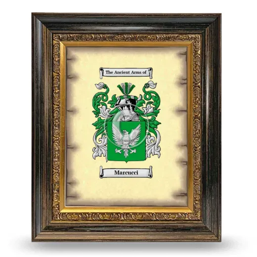 Marcucci Coat of Arms Framed - Heirloom