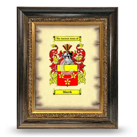 Marek Coat of Arms Framed - Heirloom