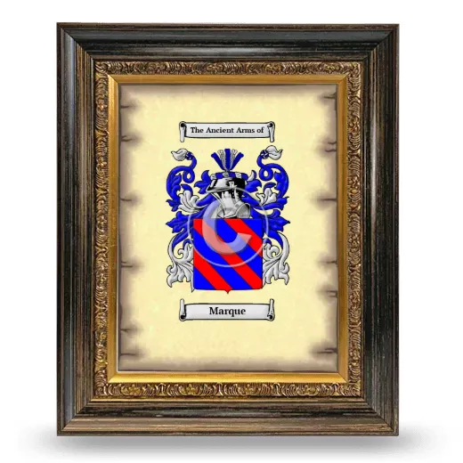 Marque Coat of Arms Framed - Heirloom