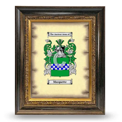 Marquette Coat of Arms Framed - Heirloom