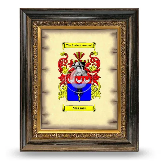 Massais Coat of Arms Framed - Heirloom
