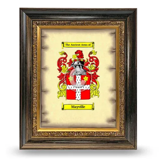 Mayville Coat of Arms Framed - Heirloom