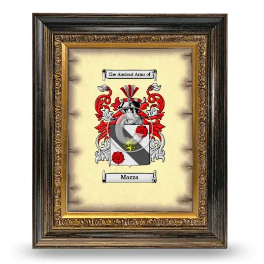 Mazza Coat of Arms Framed - Heirloom