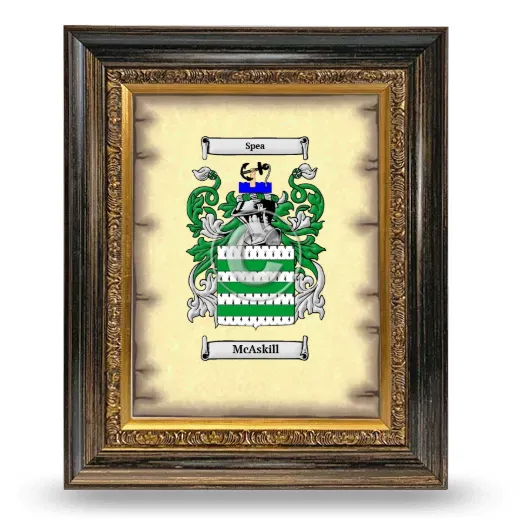 McAskill Coat of Arms Framed - Heirloom