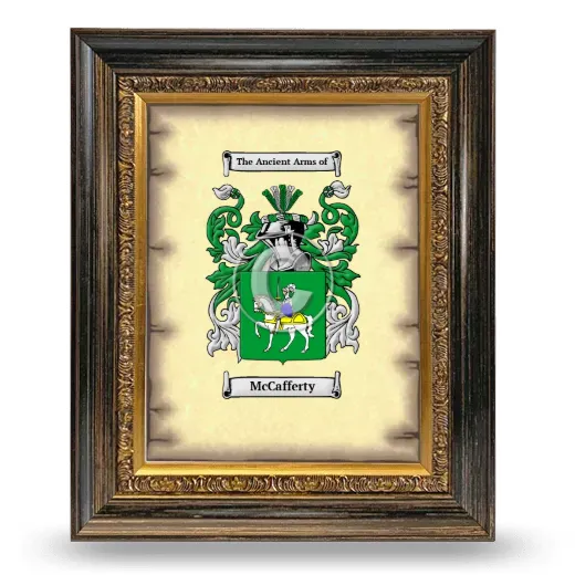 McCafferty Coat of Arms Framed - Heirloom