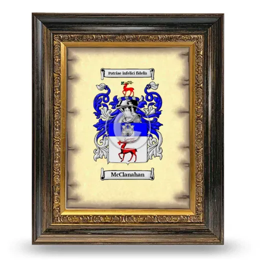 McClanahan Coat of Arms Framed - Heirloom