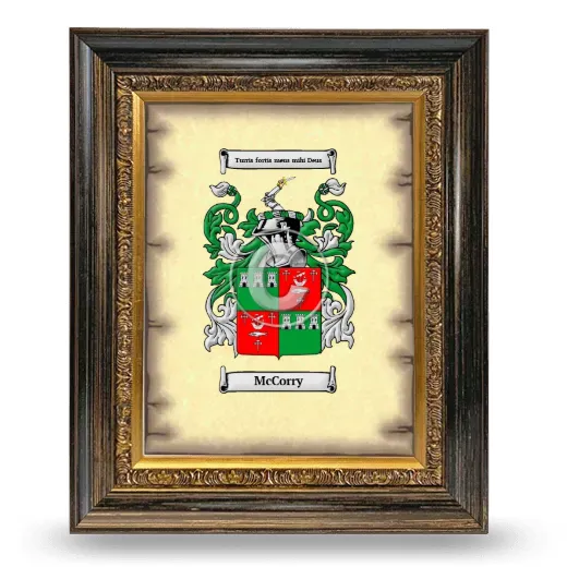 McCorry Coat of Arms Framed - Heirloom