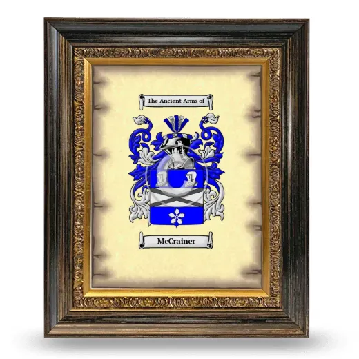 McCrainer Coat of Arms Framed - Heirloom