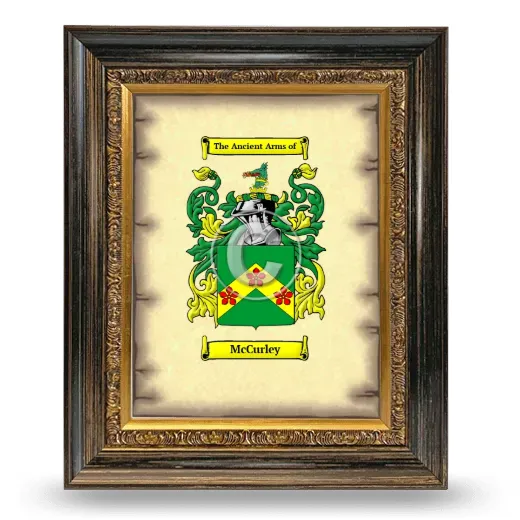 McCurley Coat of Arms Framed - Heirloom