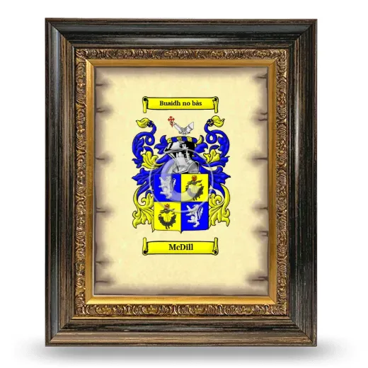 McDill Coat of Arms Framed - Heirloom