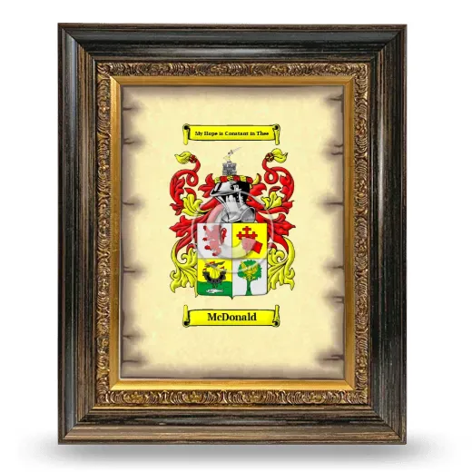 McDonald Coat of Arms Framed - Heirloom