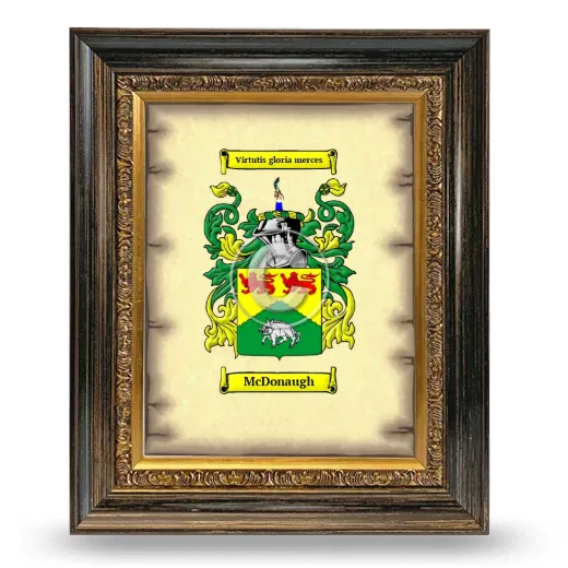 McDonaugh Coat of Arms Framed - Heirloom