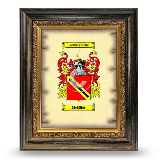 McElliot Coat of Arms Framed - Heirloom