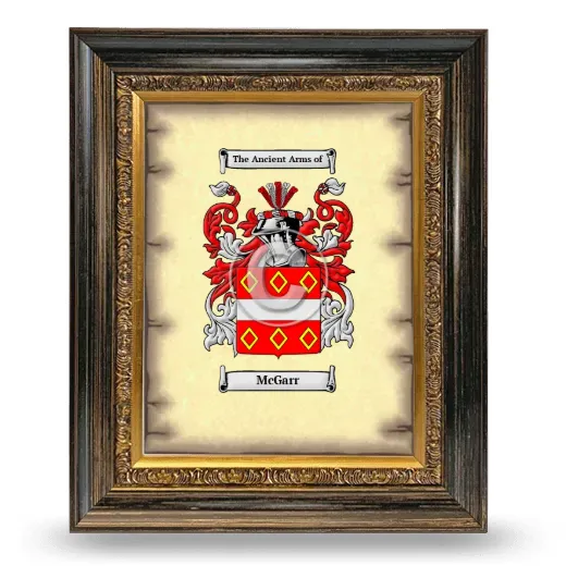 McGarr Coat of Arms Framed - Heirloom