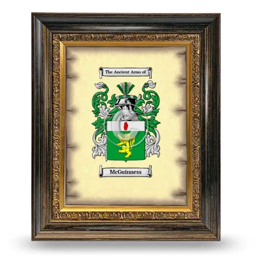 McGuinness Coat of Arms Framed - Heirloom